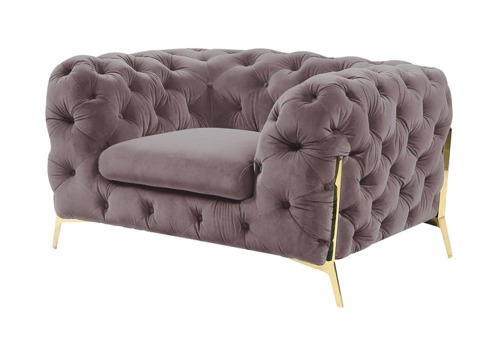 Sheila - Transitional Silver Fabric Chair