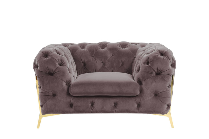 Sheila - Transitional Silver Fabric Chair