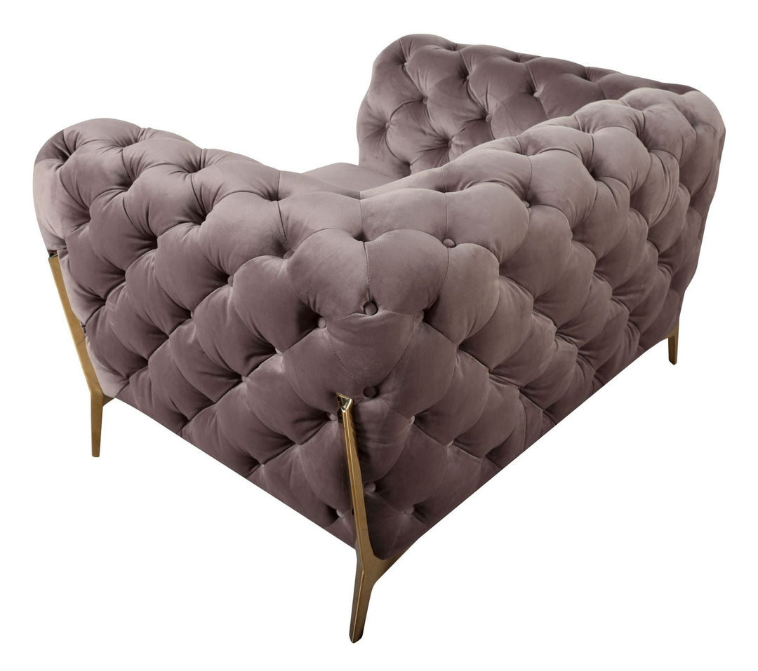 Sheila - Transitional Silver Fabric Chair