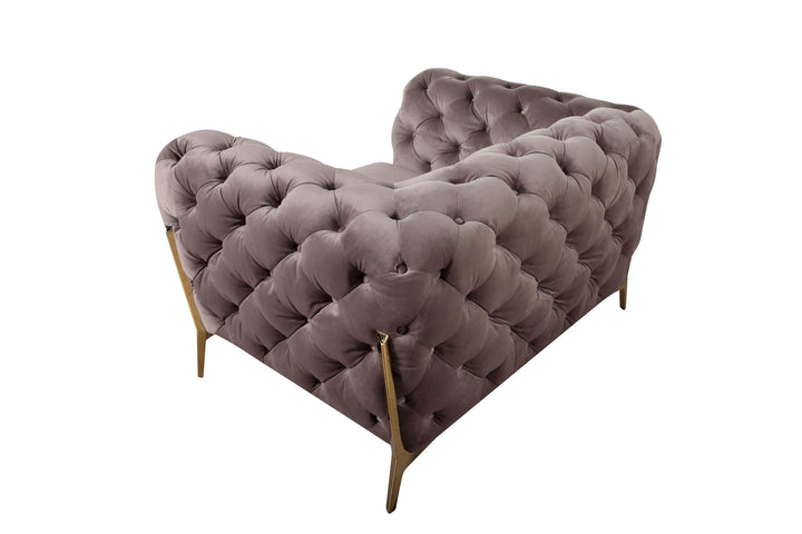 Sheila - Transitional Silver Fabric Chair