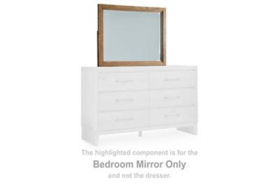 Sherbana Bedroom Mirror - Light Brown Mirror modern furniture Contempo Furniture