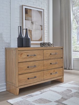 Sherbana Dresser - Light Brown Dresser modern furniture Contempo Furniture