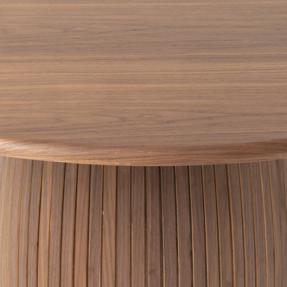 Sheridan - Mid-Century Modern Walnut Round Dining Table - View 2