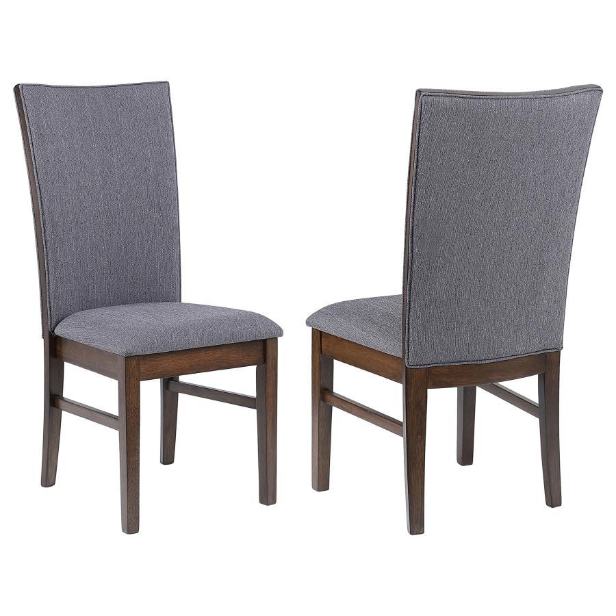 Sherwood - Upholstered Dining Side Chair (Set of 2) - Gray Chair Set modern furniture Contempo Furniture