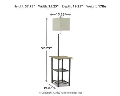 Shianne Floor Lamp - Black Floor Lamp modern furniture Contempo Furniture