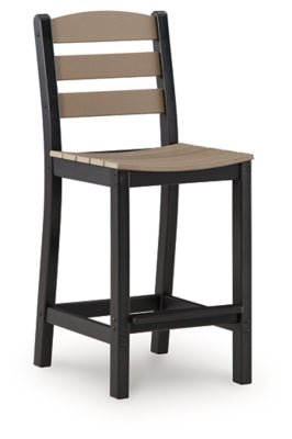 Shoreline Beach Outdoor Counter Table and 2 Barstools - Beige 3 Piece Outdoor Set modern furniture Contempo Furniture