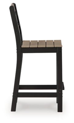 Shoreline Beach Outdoor Counter Table and 2 Barstools - Beige 3 Piece Outdoor Set modern furniture Contempo Furniture