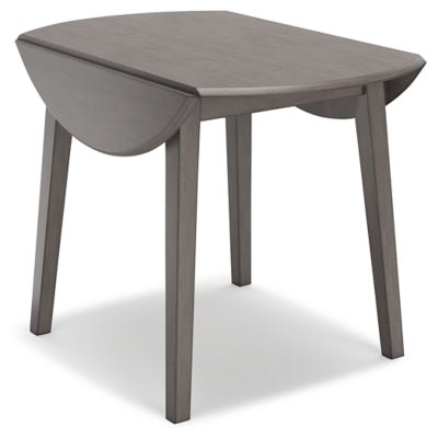 Shullden Drop Leaf Dining Table - Dark Gray Dining Table modern furniture Contempo Furniture