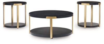 Shylore Table (Set of 3) - Black Table Set modern furniture Contempo Furniture