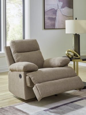 Side - Swipe Recliner - Beige Rocker Chair modern furniture Contempo Furniture