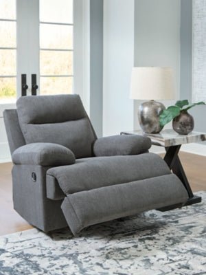 Side - Swipe Recliner - Dark Gray Rocker Chair modern furniture Contempo Furniture