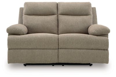 Side - Swipe Reclining Loveseat - Beige Reclining Loveseat modern furniture Contempo Furniture