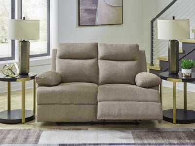 Side - Swipe Reclining Loveseat - Beige Reclining Loveseat modern furniture Contempo Furniture