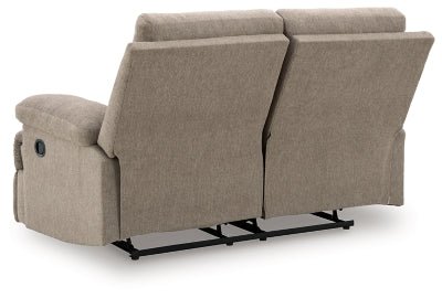 Side - Swipe Reclining Loveseat - Beige Reclining Loveseat modern furniture Contempo Furniture