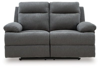 Side - Swipe Reclining Loveseat - Dark Gray Reclining Loveseat modern furniture Contempo Furniture