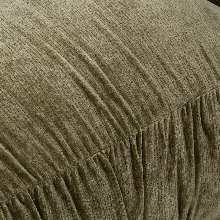 Siegal - Modern Olive Green Fabric Loveseat Sofa