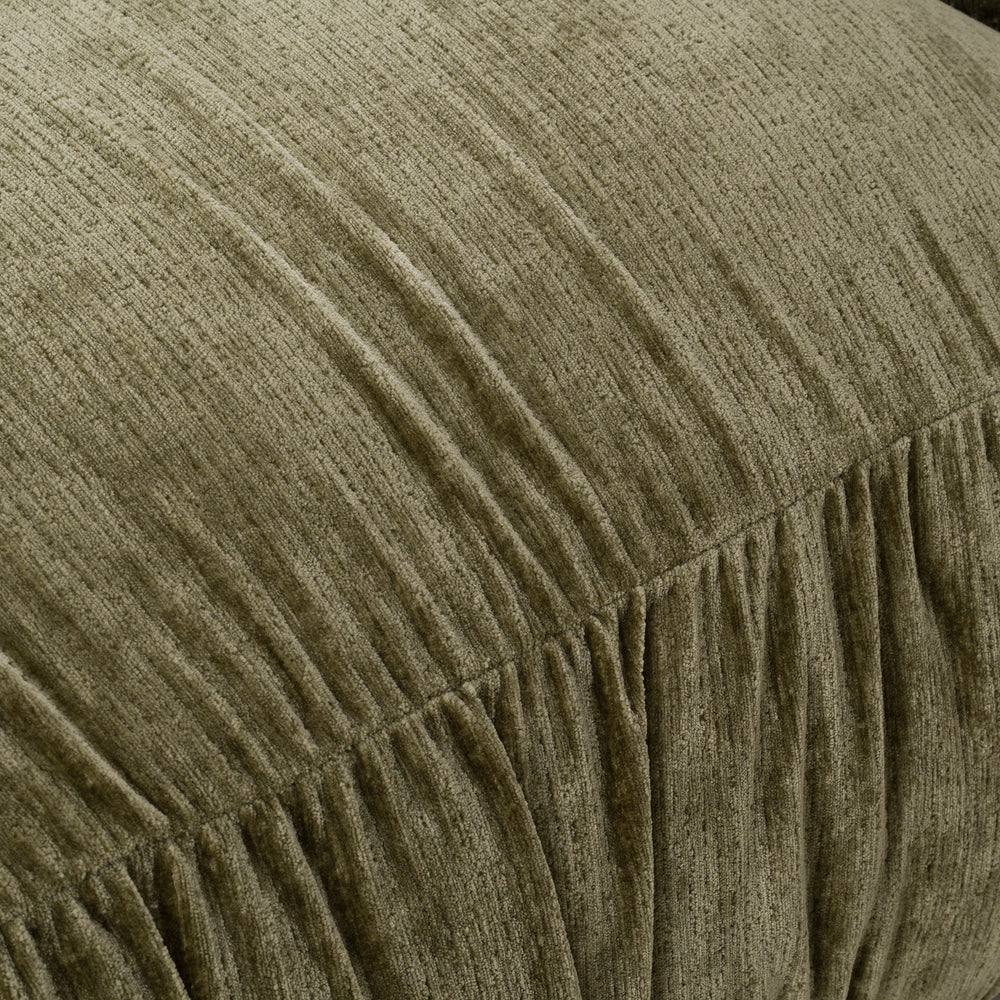 Siegal - Modern Olive Green Fabric Loveseat Sofa - View 9