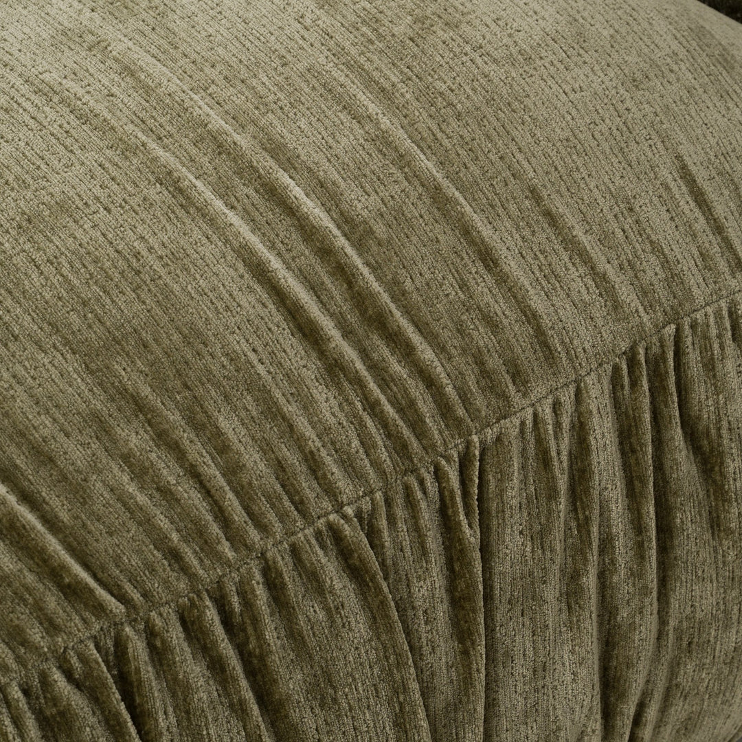 Siegal - Modern Olive Green Fabric Loveseat Sofa