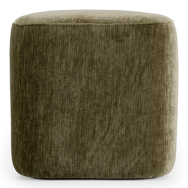 Siegal - Modern Olive Green Fabric Bench