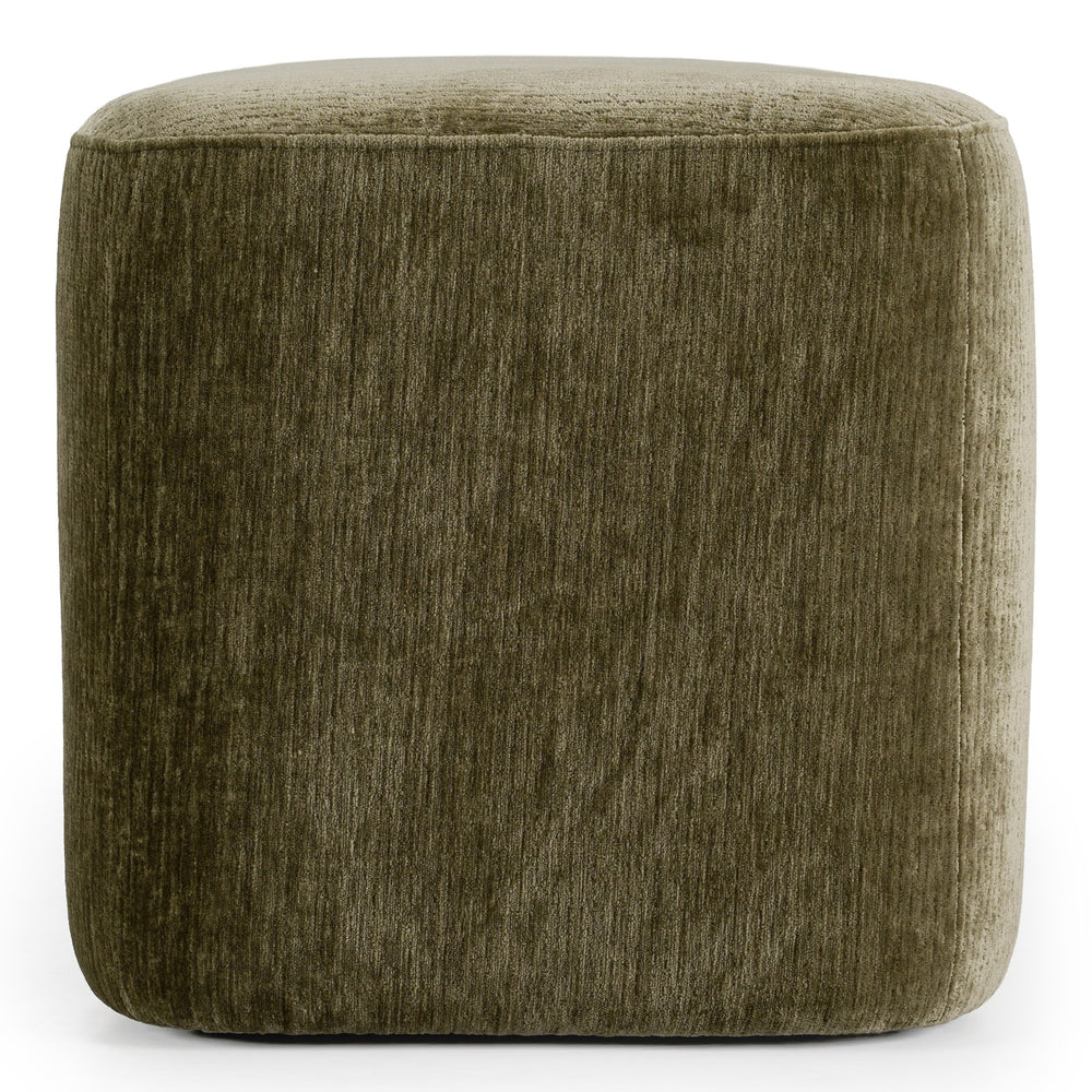 Siegal - Modern Olive Green Fabric Bench - View 5