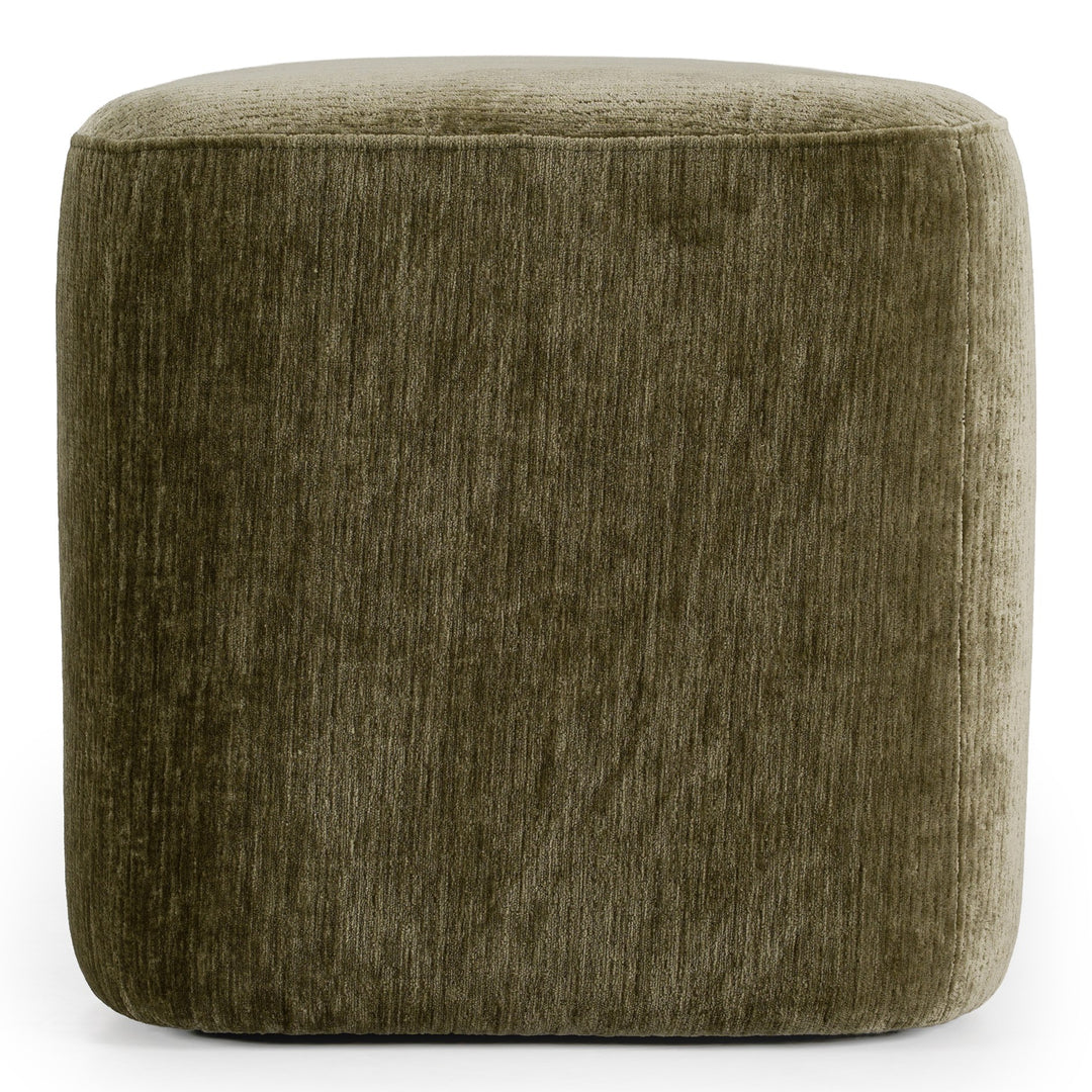 Siegal - Modern Olive Green Fabric Bench