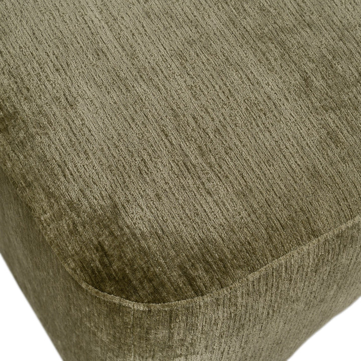Siegal - Modern Olive Green Fabric Bench