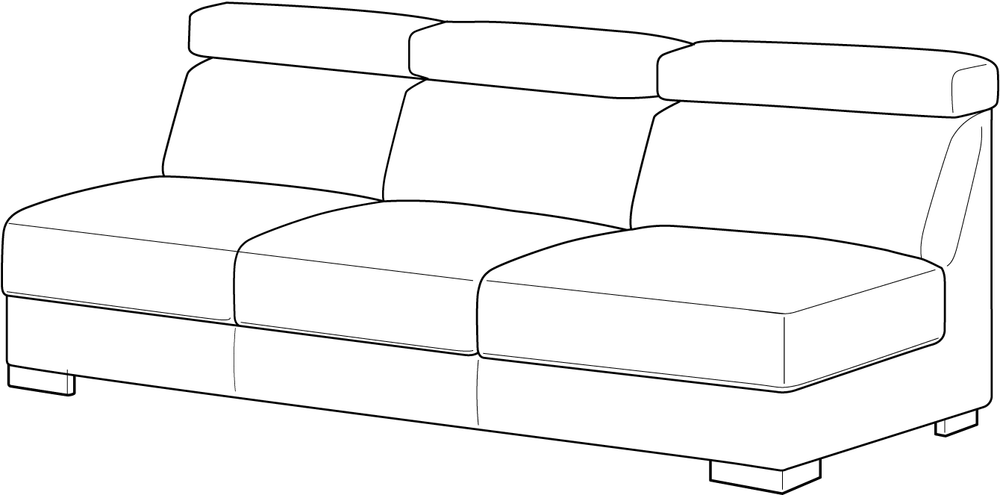 Luonto Sierra 3 Seat Sofa Sleeper Module