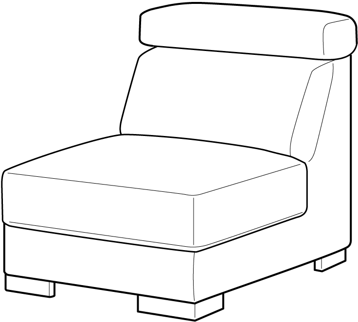 Luonto Sierra Armless Chair Module