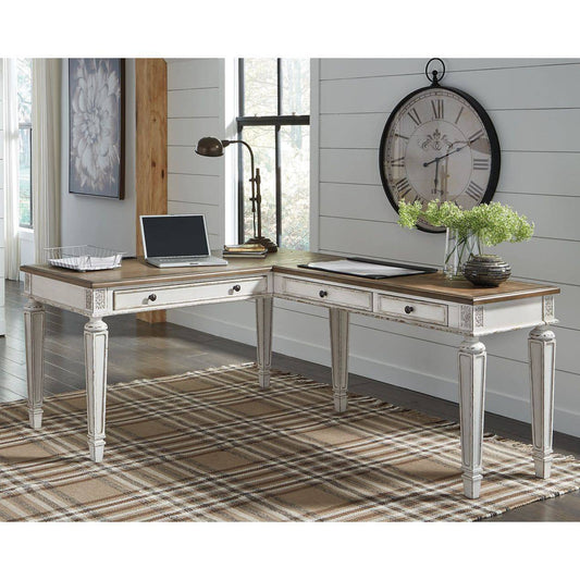 Signature Design by Ashley® Realyn 2-Piece Home Office Desk.