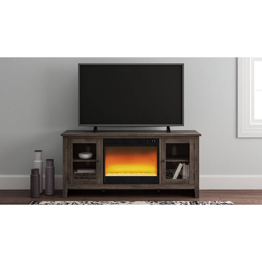 Signature Design by Ashley® Arlenbry 60" TV Stand with Electric Fireplace.