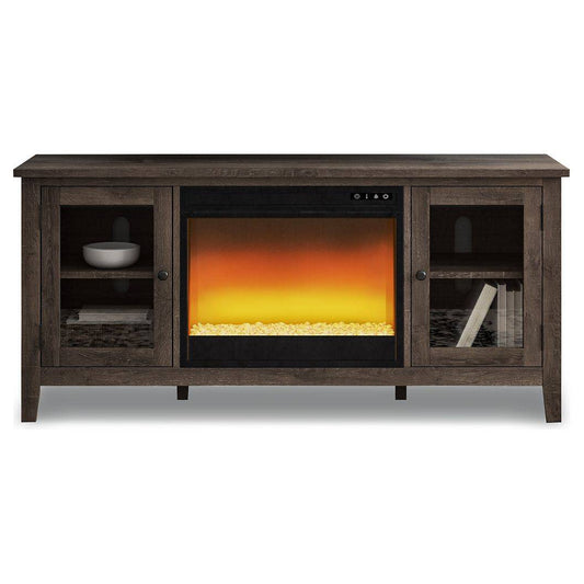 Signature Design by Ashley® Arlenbry 60" TV Stand with Electric Fireplace.