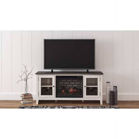 Signature Design by Ashley® Dorrinson 60" TV Stand with Electric Fireplace.