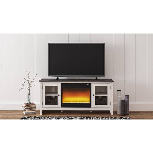 Signature Design by Ashley® Dorrinson 60" TV Stand with Electric Fireplace.