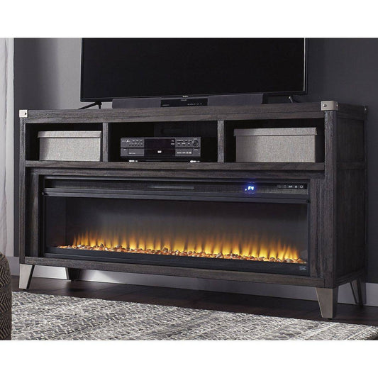 Signature Design by Ashley® Todoe 65" TV Stand with Electric Fireplace.