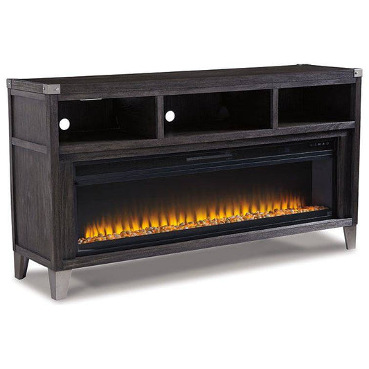 Signature Design by Ashley® Todoe 65" TV Stand with Electric Fireplace.