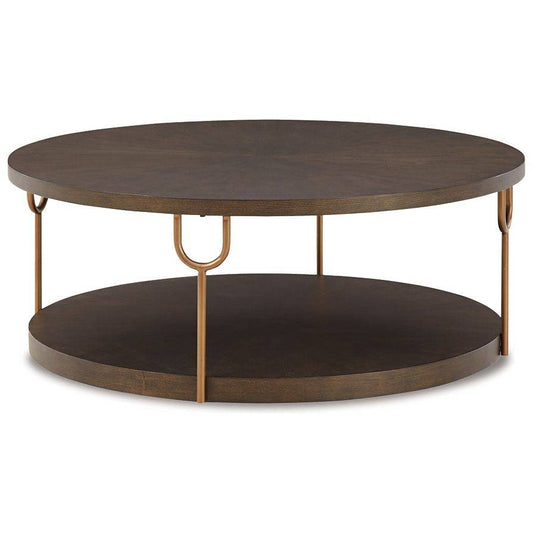 Signature Design by Ashley® Brazburn Round Cocktail Table.