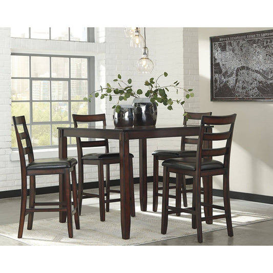 Signature Design by Ashley® Coviar DRM Counter Table Set (5/CN).