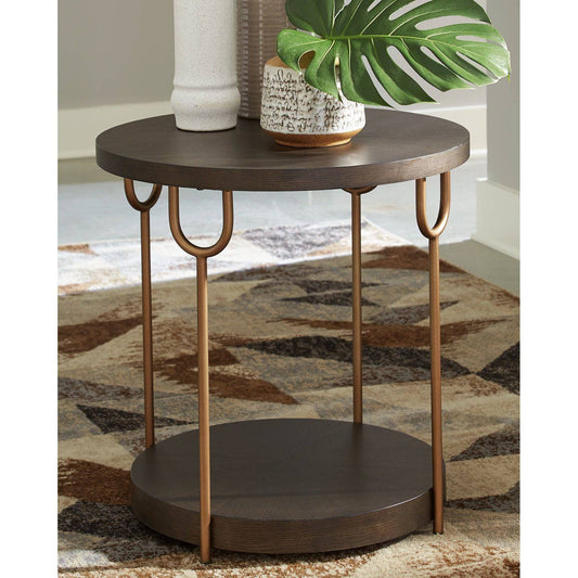 Signature Design by Ashley® Brazburn Round End Table.