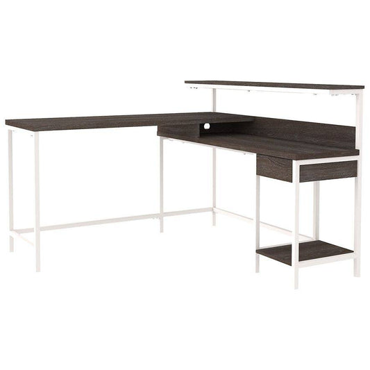 Signature Design by Ashley® Dorrinson L-Desk with Storage.