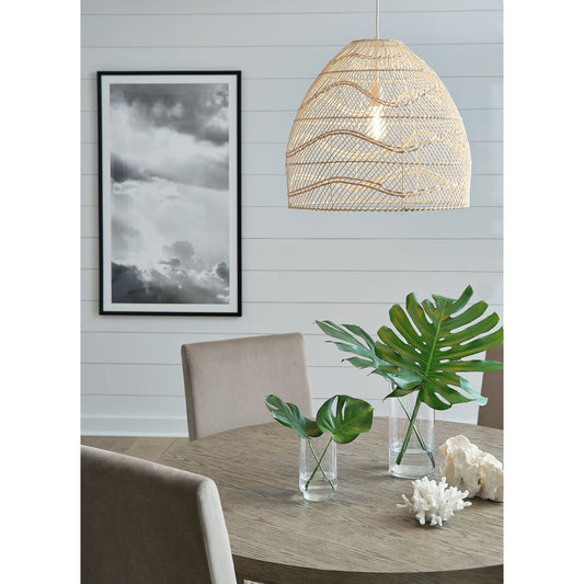 Signature Design by Ashley® Coenbell Rattan Pendant Light (1/CN).