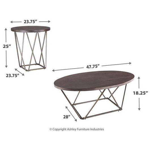 Signature Design by Ashley® Neimhurst Occasional Table Set (3/CN).