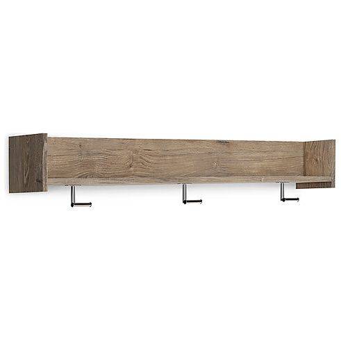 Signature Design by Ashley® Oliah Wall Mounted Coat Rack w/Shelf.