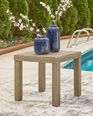 Silo Point Outdoor End Table - Dark Brown End Table modern furniture Contempo Furniture