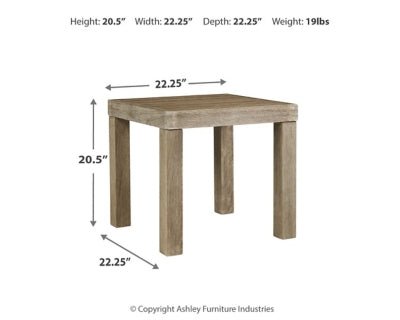 Silo Point Outdoor End Table - Dark Brown End Table modern furniture Contempo Furniture