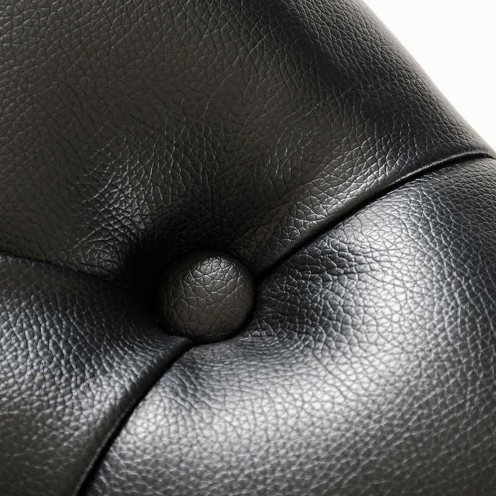 Silvie Modern Black Leatherette Dining Chair