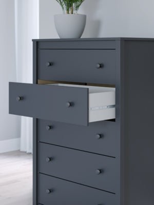 Simmenfort Chest of Drawers - Blue Accent Chest modern furniture Contempo Furniture