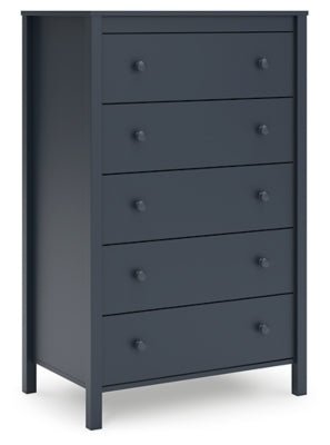 Simmenfort Chest of Drawers - Blue Accent Chest modern furniture Contempo Furniture
