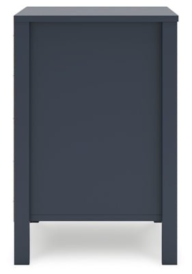 Simmenfort Nightstand - Blue Nightstand modern furniture Contempo Furniture