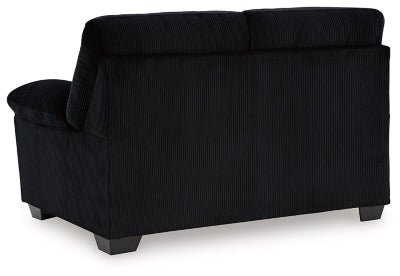 SimpleJoy Loveseat - Black Stationary Loveseat modern furniture Contempo Furniture