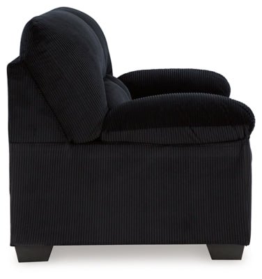 SimpleJoy Loveseat - Black Stationary Loveseat modern furniture Contempo Furniture
